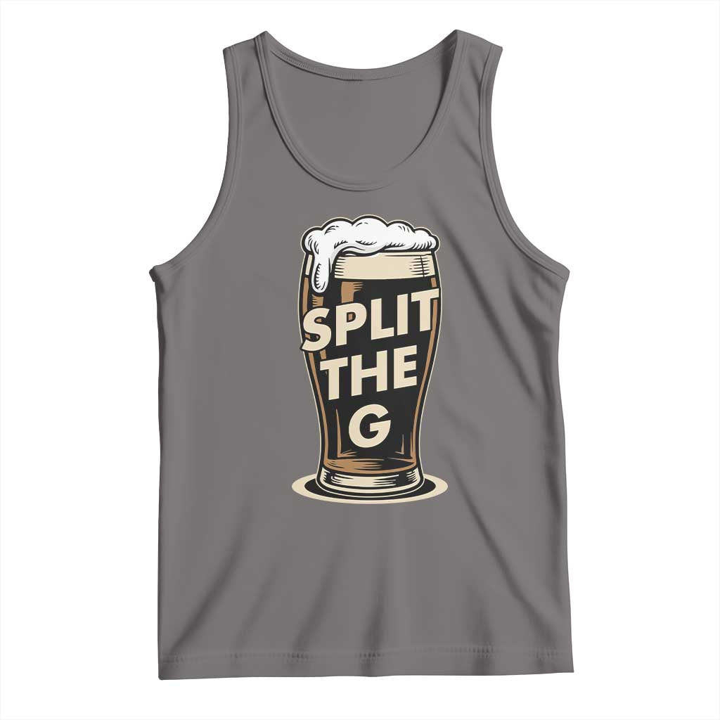 Funny Irish Beer Slit The G Tank Top Stout Beer Drinking Lover