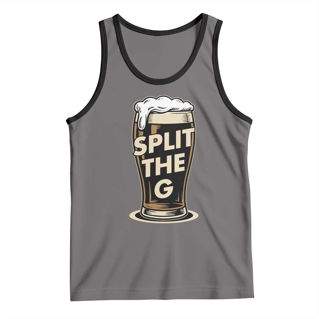 Funny Irish Beer Slit The G Tank Top Stout Beer Drinking Lover