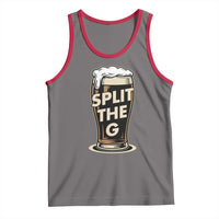Funny Irish Beer Slit The G Tank Top Stout Beer Drinking Lover