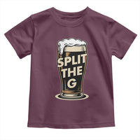 Funny Irish Beer Slit The G Toddler T Shirt Stout Beer Drinking Lover