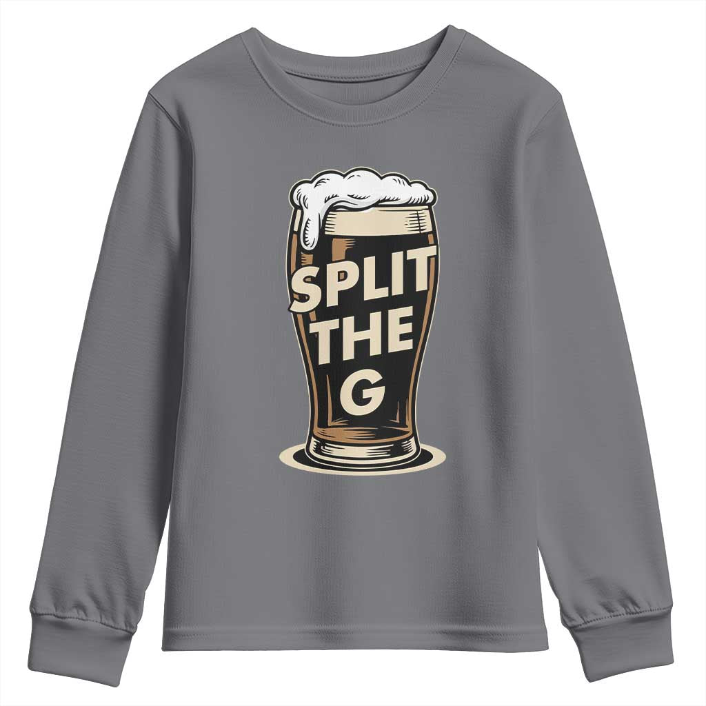 Funny Irish Beer Slit The G Youth Sweatshirt Stout Beer Drinking Lover