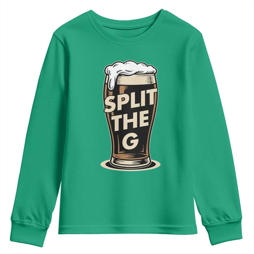 Funny Irish Beer Slit The G Youth Sweatshirt Stout Beer Drinking Lover