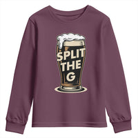 Funny Irish Beer Slit The G Youth Sweatshirt Stout Beer Drinking Lover