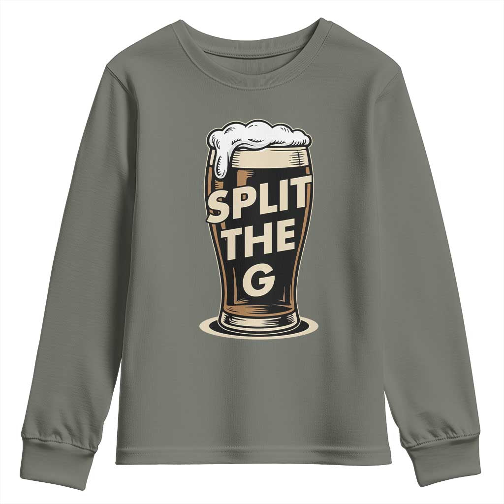 Funny Irish Beer Slit The G Youth Sweatshirt Stout Beer Drinking Lover