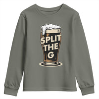 Funny Irish Beer Slit The G Youth Sweatshirt Stout Beer Drinking Lover