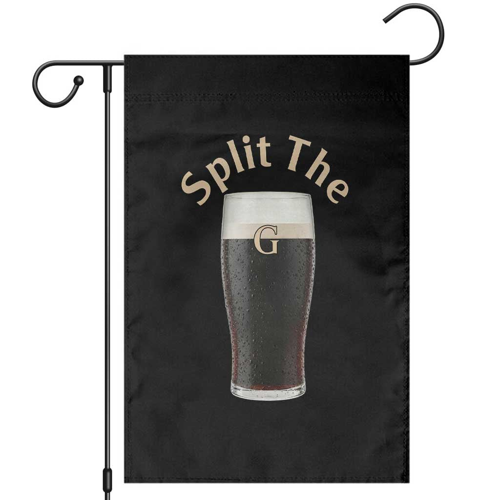 Funny Irish Beer Split The G Garden Flag St Patricks Day Stout Beer Drinking Day