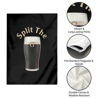 Funny Irish Beer Split The G Garden Flag St Patricks Day Stout Beer Drinking Day