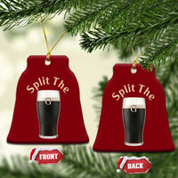 Funny Irish Beer Split The G Ceramic Ornament St Patricks Day Stout Beer Drinking Day