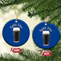 Funny Irish Beer Split The G Ceramic Ornament St Patricks Day Stout Beer Drinking Day