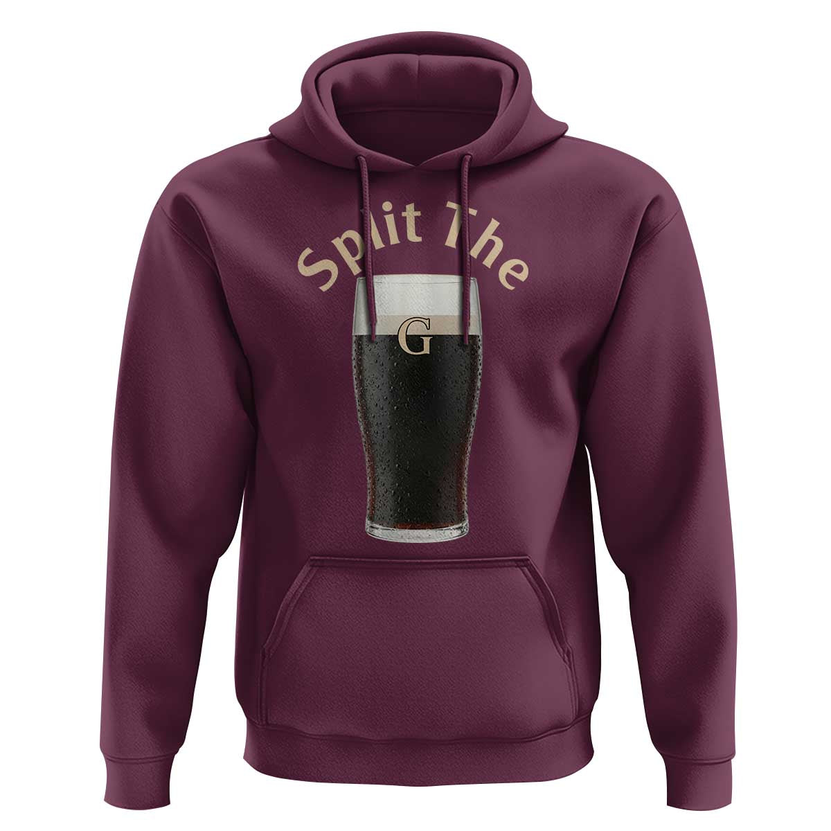 Funny Irish Beer Split The G Hoodie St Patricks Day Stout Beer Drinking Day