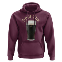 Funny Irish Beer Split The G Hoodie St Patricks Day Stout Beer Drinking Day