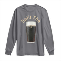 Funny Irish Beer Split The G Long Sleeve Shirt St Patricks Day Stout Beer Drinking Day
