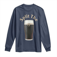 Funny Irish Beer Split The G Long Sleeve Shirt St Patricks Day Stout Beer Drinking Day