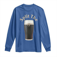 Funny Irish Beer Split The G Long Sleeve Shirt St Patricks Day Stout Beer Drinking Day