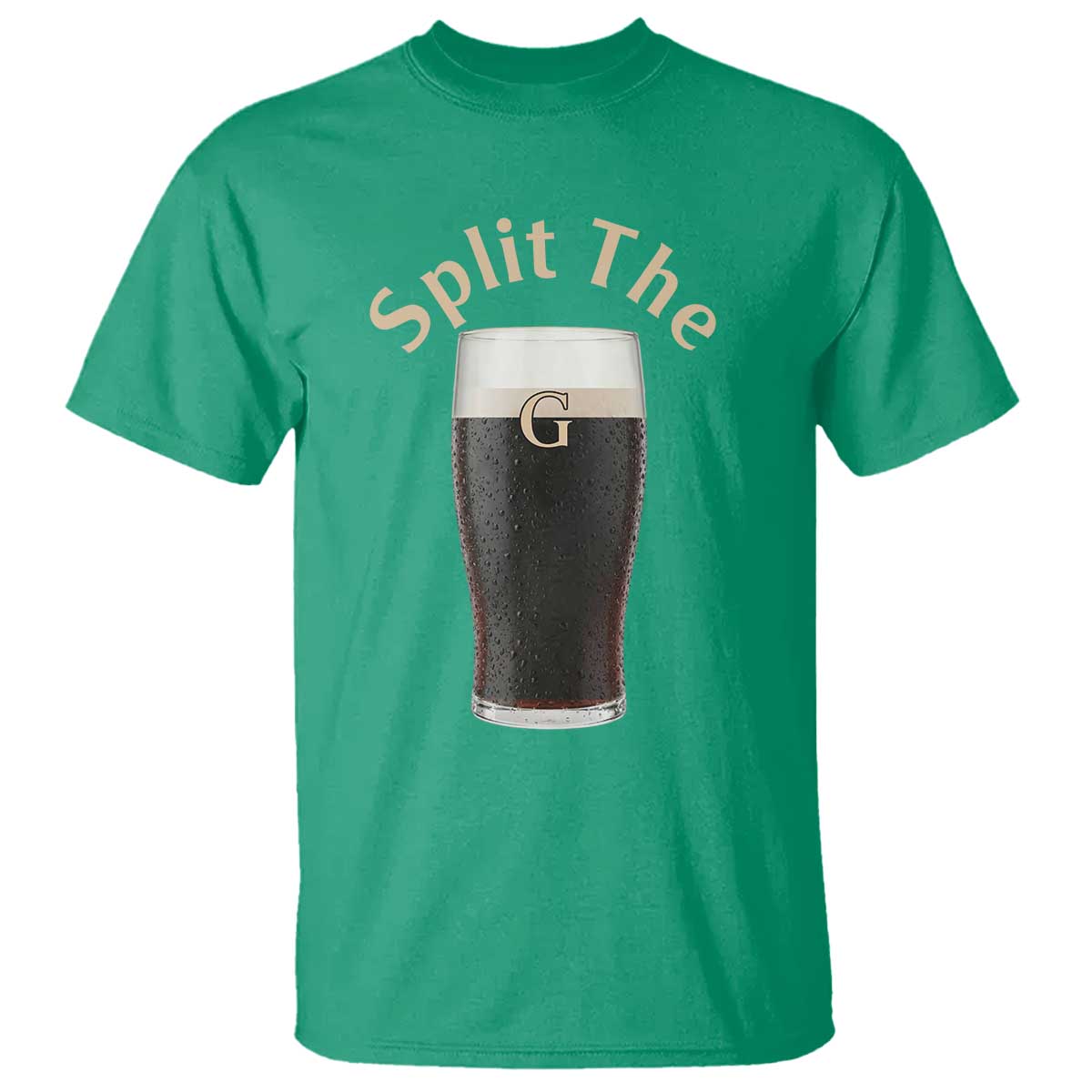 Funny Irish Beer Split The G T Shirt St Patricks Day Stout Beer Drinking Day