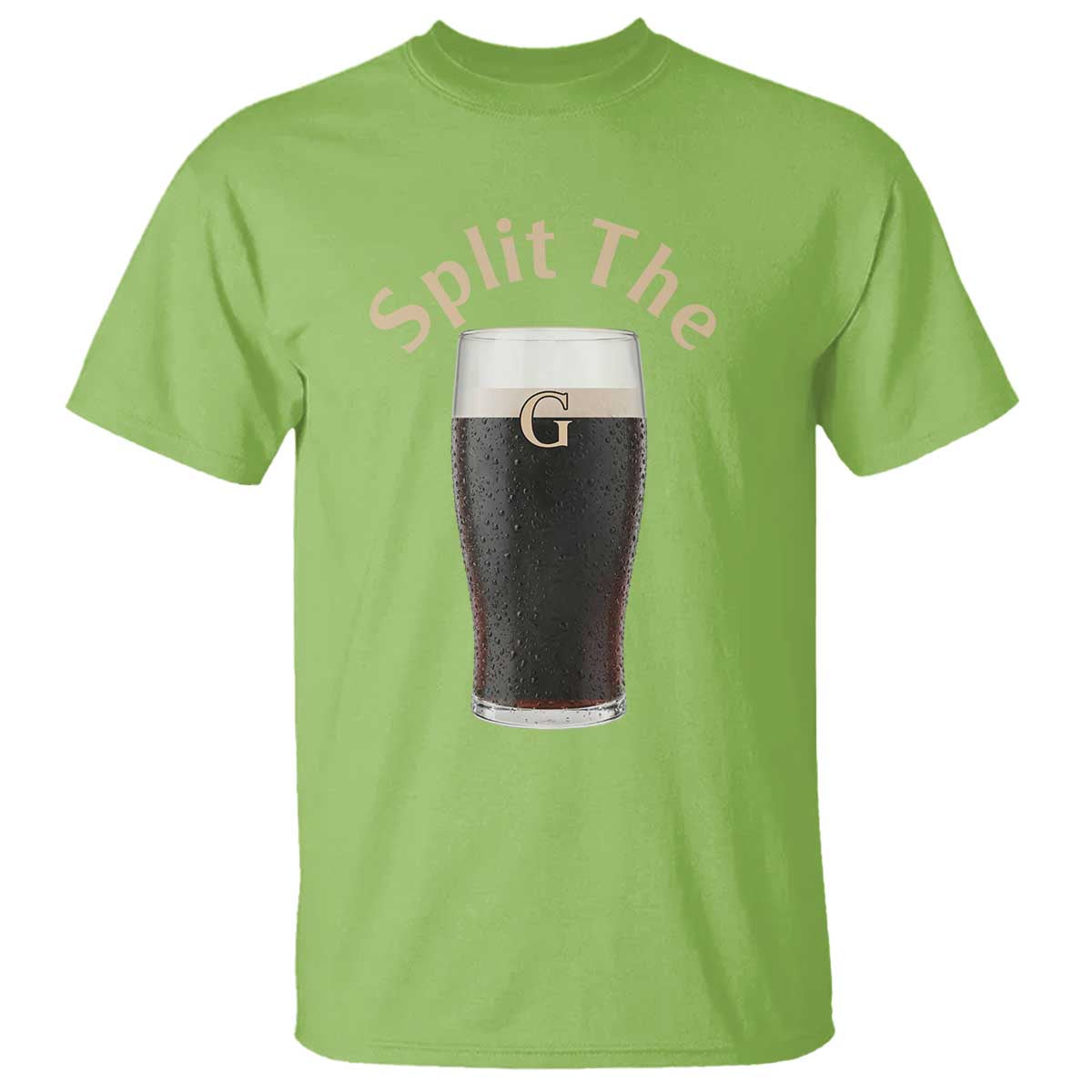 Funny Irish Beer Split The G T Shirt St Patricks Day Stout Beer Drinking Day