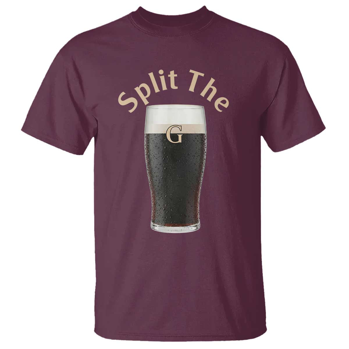 Funny Irish Beer Split The G T Shirt St Patricks Day Stout Beer Drinking Day