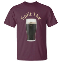 Funny Irish Beer Split The G T Shirt St Patricks Day Stout Beer Drinking Day