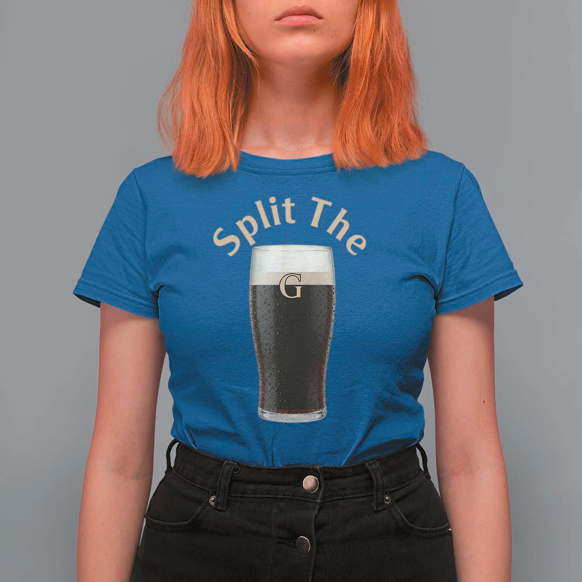 Funny Irish Beer Split The G T Shirt For Women St Patricks Day Stout Beer Drinking Day