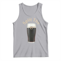 Funny Irish Beer Split The G Tank Top St Patricks Day Stout Beer Drinking Day