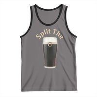 Funny Irish Beer Split The G Tank Top St Patricks Day Stout Beer Drinking Day