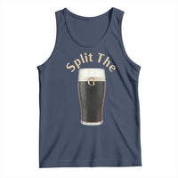 Funny Irish Beer Split The G Tank Top St Patricks Day Stout Beer Drinking Day