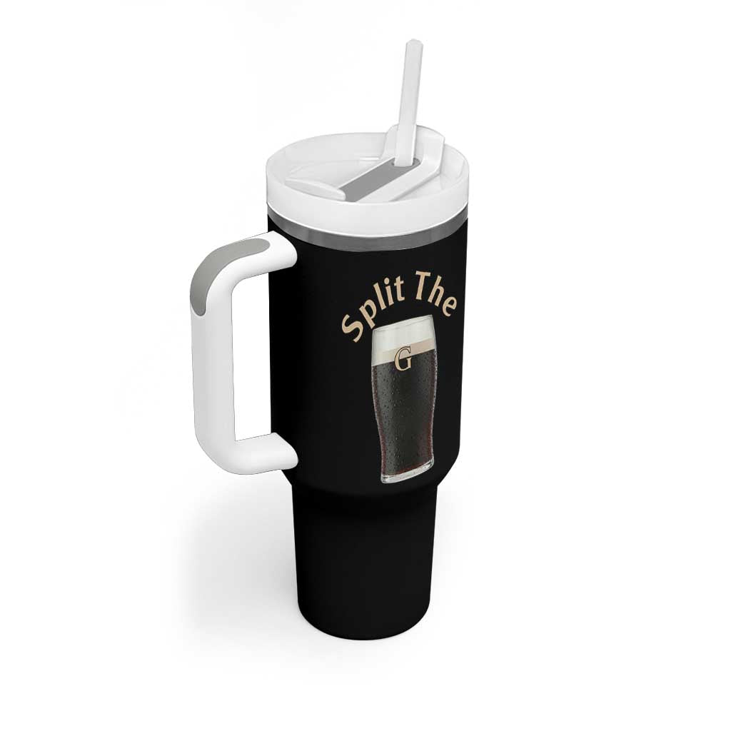 Funny Irish Beer Split The G Tumbler With Handle St Patricks Day Stout Beer Drinking Day