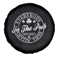 Everybody In The Pub Gettin Tipsy Spare Tire Cover Funny St Patricks Day Beer Drinking