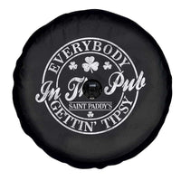 Everybody In The Pub Gettin Tipsy Spare Tire Cover Funny St Patricks Day Beer Drinking