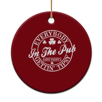Everybody In The Pub Gettin Tipsy Ceramic Ornament Funny St Patricks Day Beer Drinking