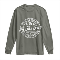 Everybody In The Pub Gettin Tipsy Long Sleeve Shirt Funny St Patricks Day Beer Drinking