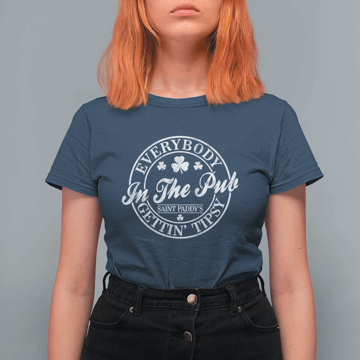 Everybody In The Pub Gettin Tipsy T Shirt For Women Funny St Patricks Day Beer Drinking