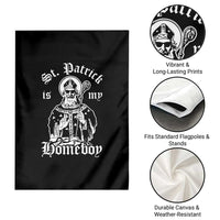 Saint Patrick Is My Homeboy Garden Flag Funny St Patricks Day