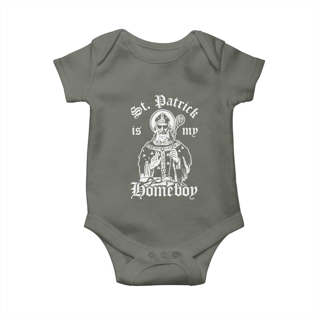 Saint Patrick Is My Homeboy Baby Onesie Funny St Patricks Day