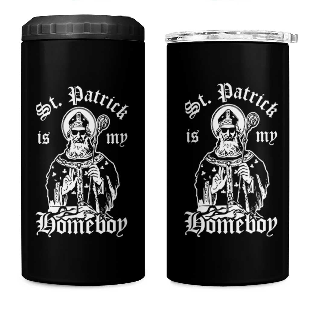 Saint Patrick Is My Homeboy 4 in 1 Can Cooler Tumbler Funny St Patricks Day