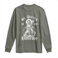 Saint Patrick Is My Homeboy Long Sleeve Shirt Funny St Patricks Day