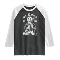 Saint Patrick Is My Homeboy Raglan Shirt Funny St Patricks Day