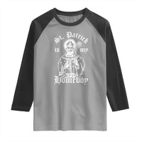 Saint Patrick Is My Homeboy Raglan Shirt Funny St Patricks Day