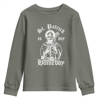 Saint Patrick Is My Homeboy Youth Sweatshirt Funny St Patricks Day
