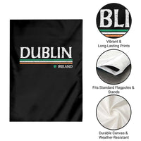 Dublin Ireland Garden Flag Ireland Flag Souvenirs St Patricks Day Shamrock