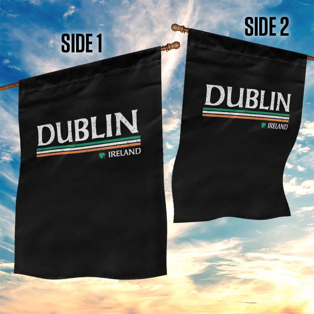 Dublin Ireland Garden Flag Ireland Flag Souvenirs St Patricks Day Shamrock