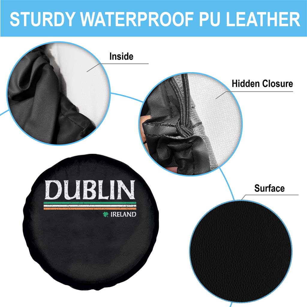 Dublin Ireland Spare Tire Cover Ireland Flag Souvenirs St Patricks Day Shamrock