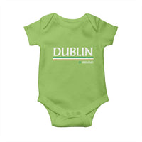 Dublin Ireland Baby Onesie Ireland Flag Souvenirs St Patricks Day Shamrock