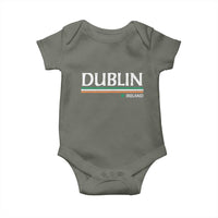 Dublin Ireland Baby Onesie Ireland Flag Souvenirs St Patricks Day Shamrock