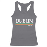 Dublin Ireland Racerback Tank Top Ireland Flag Souvenirs St Patricks Day Shamrock