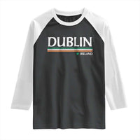Dublin Ireland Raglan Shirt Ireland Flag Souvenirs St Patricks Day Shamrock