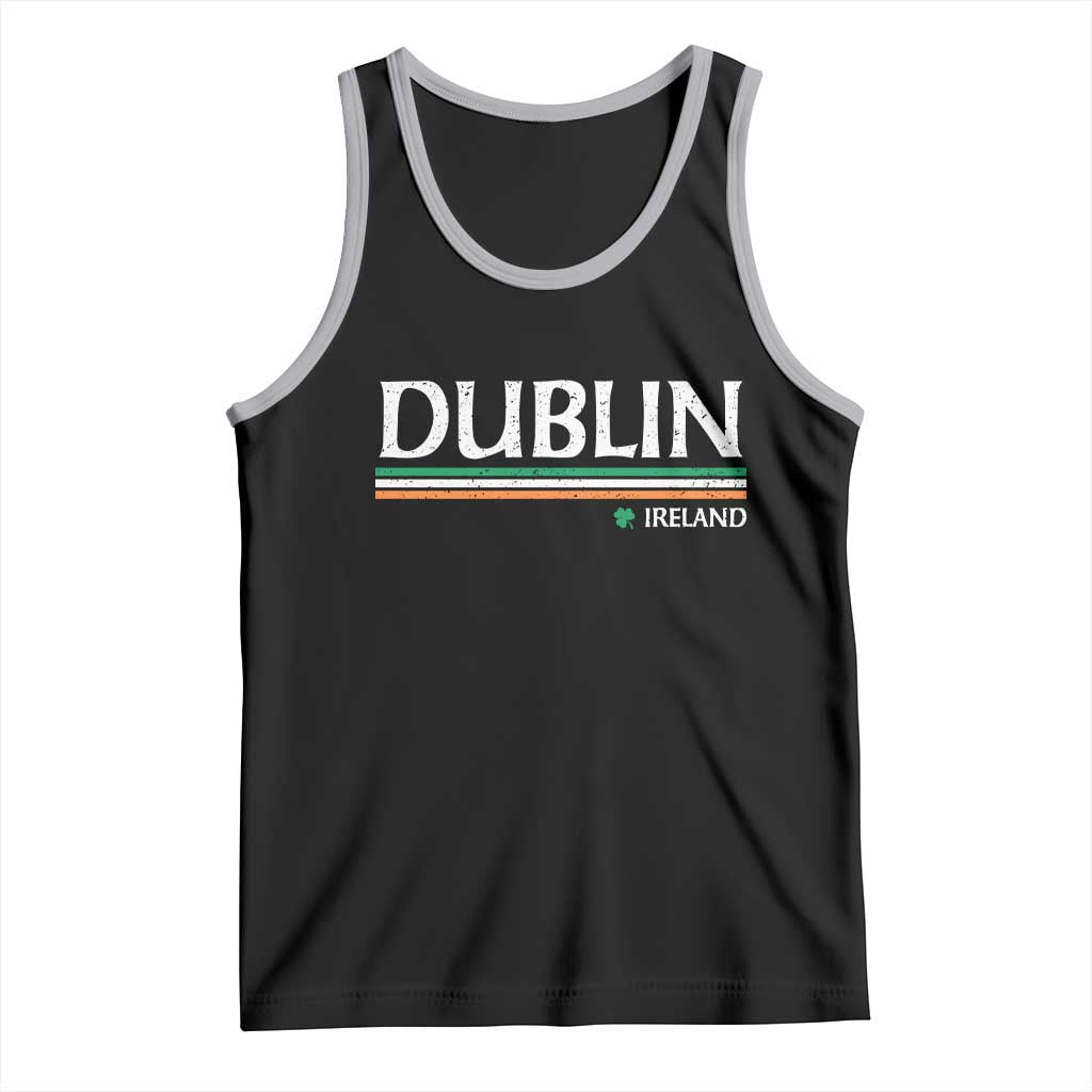 Dublin Ireland Tank Top Ireland Flag Souvenirs St Patricks Day Shamrock