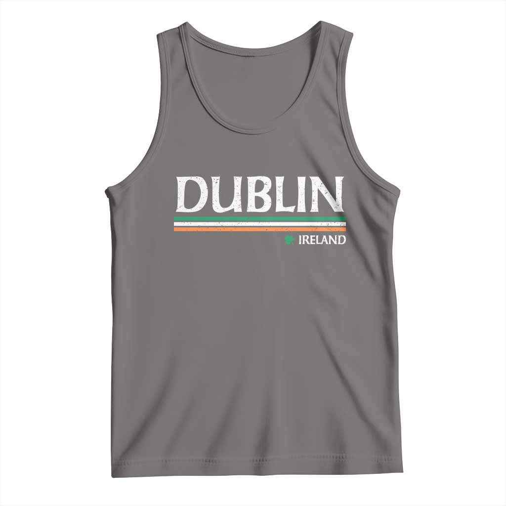 Dublin Ireland Tank Top Ireland Flag Souvenirs St Patricks Day Shamrock