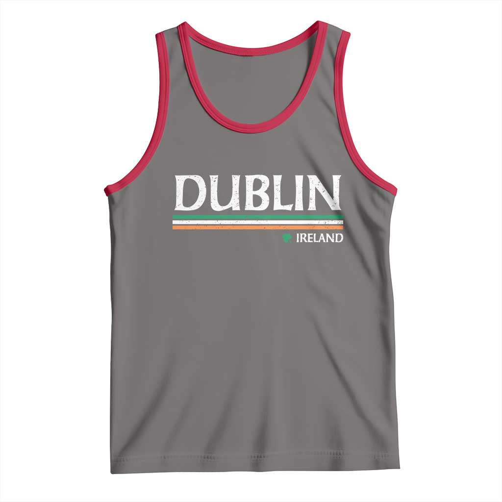 Dublin Ireland Tank Top Ireland Flag Souvenirs St Patricks Day Shamrock