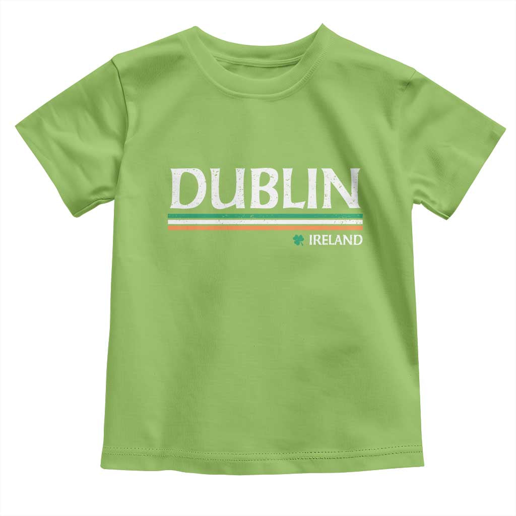 Dublin Ireland Toddler T Shirt Ireland Flag Souvenirs St Patricks Day Shamrock